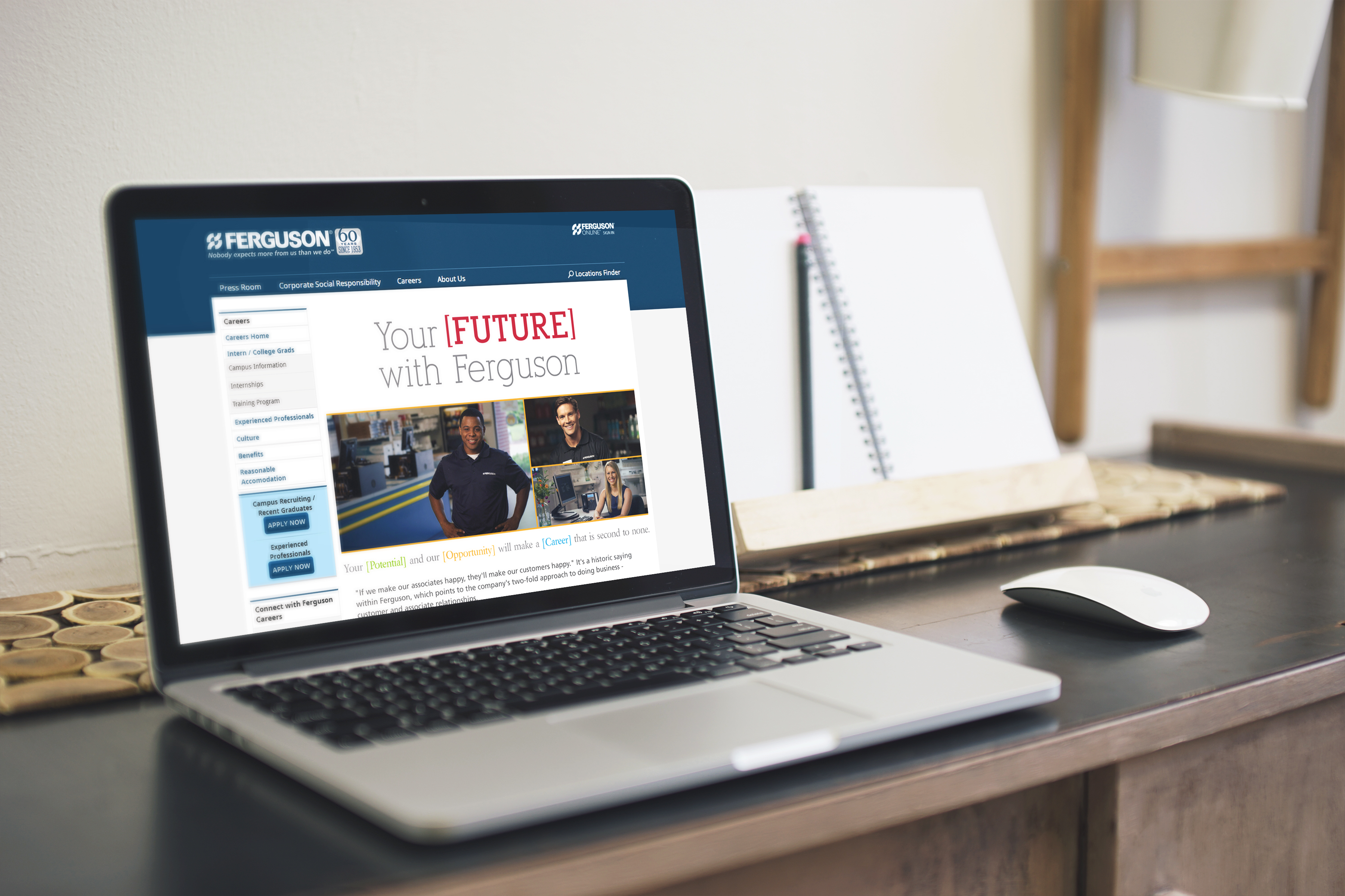 Ferguson recruitment photography and campaign
