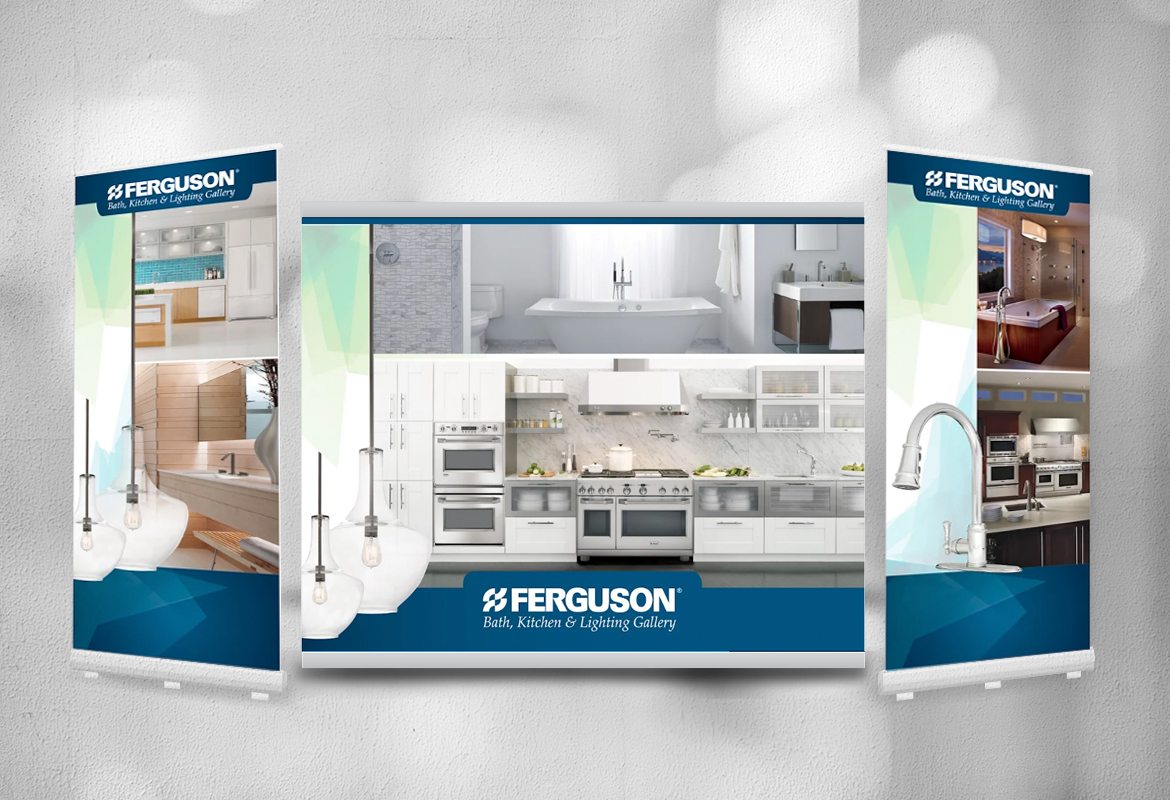 Ferguson Bath Kitchen and Lighting Gallery trade show display